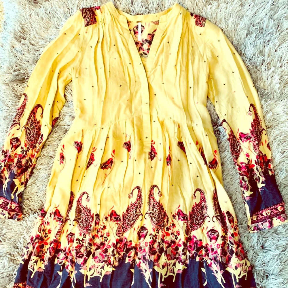 Free People Boho Chic Paisley Dress